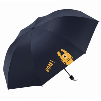 天堂傘 黑膠太陽傘 女折疊防曬線晴雨 兩用雨傘 33821E兩只老虎