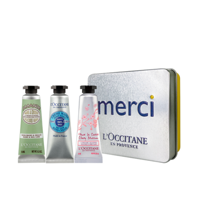 歐舒丹護(hù)手霜3件套鐵盒裝