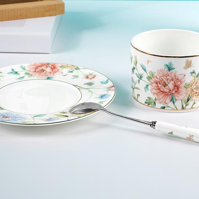 風華綻放3頭咖啡杯碟